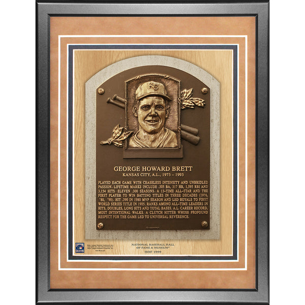 George Brett 11x14 Framed Baseball Hall of Fame Plaque - Memorabilia - SPORTSCRACK