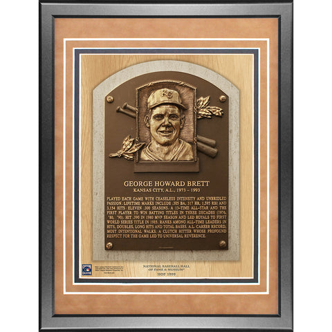 George Brett 11x14 Framed Baseball Hall of Fame Plaque - Memorabilia - SPORTSCRACK