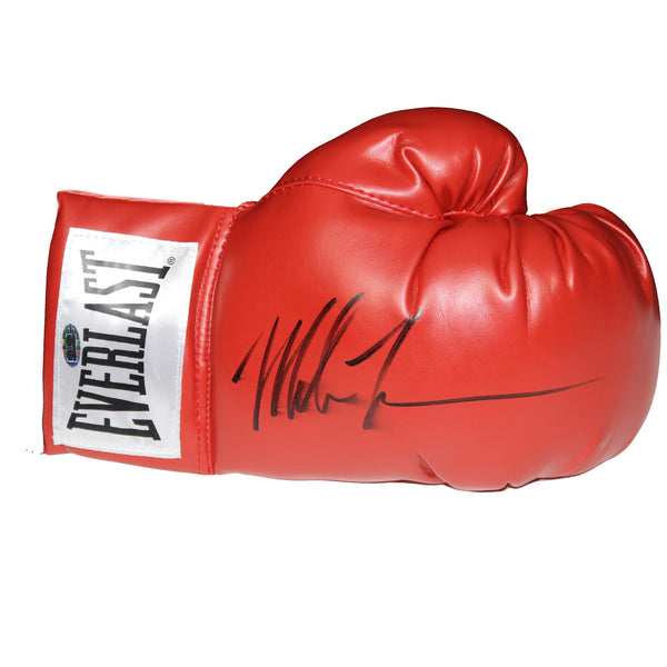 Mike Tyson Signed Boxing Glove (White Everlast Patch)