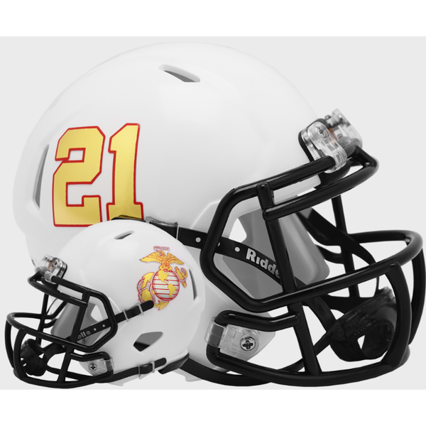 Navy Midshipmen NCAA Mini Speed Football Helmet USMC