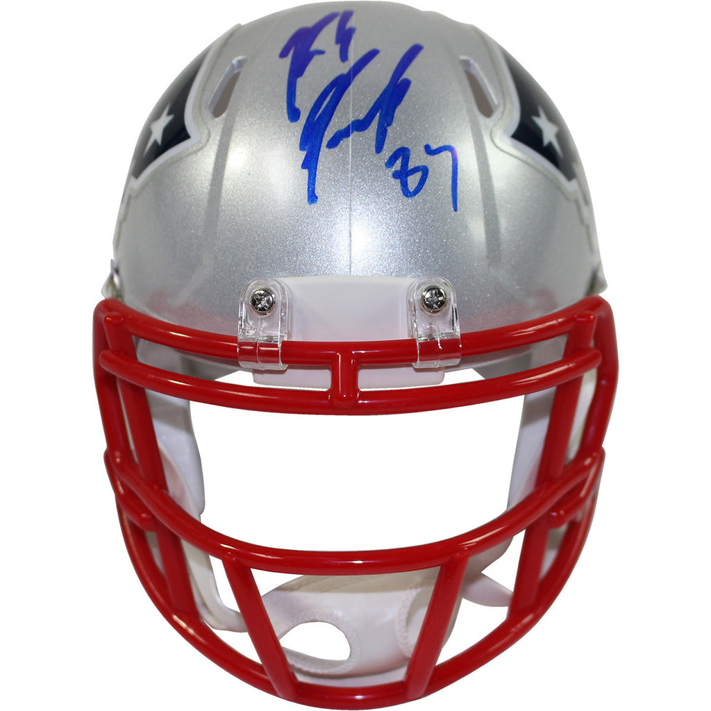 Rob Gronkowski Signed New England Patriots Riddell Speed Mini Helmet ...