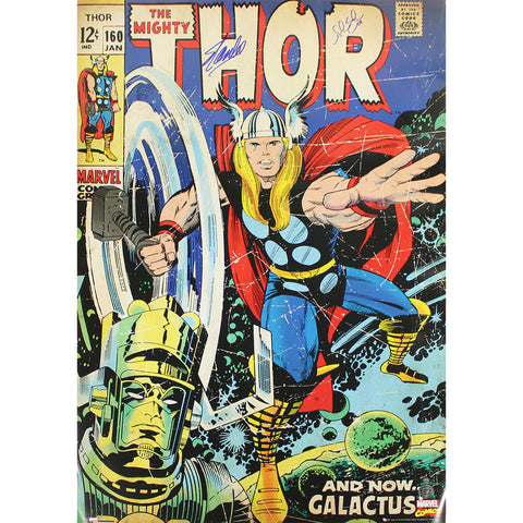 Stan Lee & Noah Syndergaard Dual Signed Thor 24x36 Poster (Stan Lee & SSM Auth) - Memorabilia - SPORTSCRACK