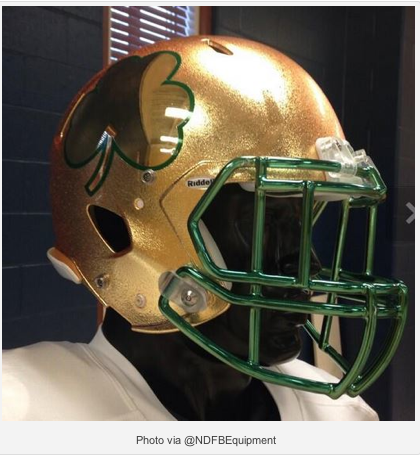 1500 dollar football helmet Notre Dame Fighting Irish 2013 SHAMROCK Series HydroFX Revolution Spee – SPORTSCRACK
