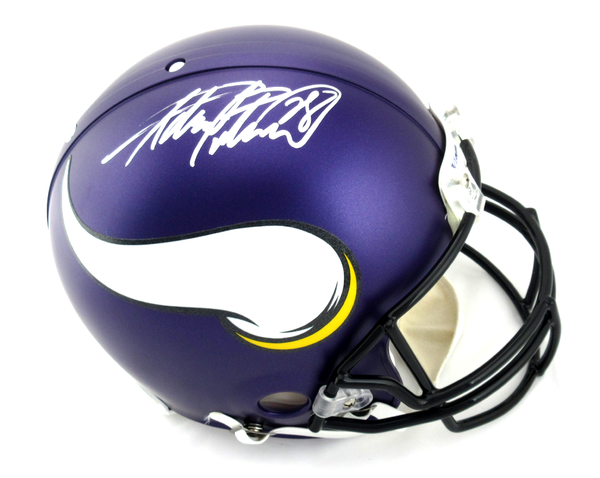 adrian football helmet Adrian Peterson Signed Minnesota Vikings Riddell Authentic NFL Helmet – SPORTSCRACK
