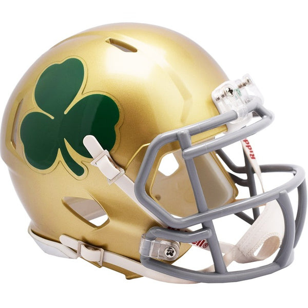 Notre Dame Fighting Irish NCAA Mini Speed Football Helmet Shamrock