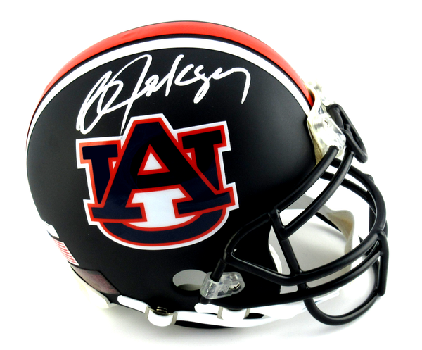 Bo Jackson Signed Auburn Tigers Black Authentic Custom Matte Helmet - Memorabilia - SPORTSCRACK - 1