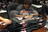 Devonta Freeman Signed Atlanta Falcons Framed Black Custom Jersey