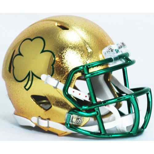 Notre Dame 2013 Shamrock Series Texas HYDROFX Riddell Speed Mini Helmet