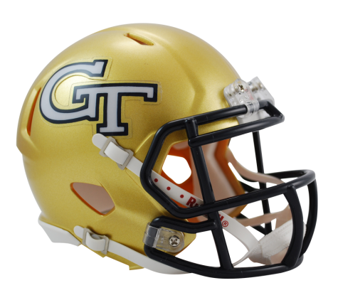 Georgia Tech Yellow Jackets Riddell Speed Mini Helmet - Helmet - SPORTSCRACK