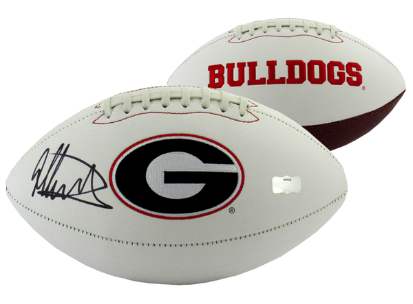Todd Gurley Signed Georgia Bulldogs Embroidered NCAA Logo Football - Memorabilia - SPORTSCRACK