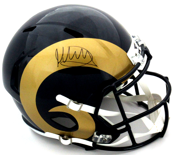 Todd Gurley Signed Los Angeles Rams Riddell Full Size Revolution Speed NFL Helmet - Memorabilia - SPORTSCRACK