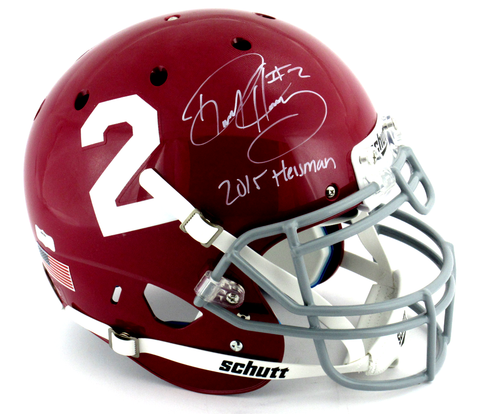 Derrick Henry Signed Alabama Crimson Tide Schutt Authentic Helmet With "2015 Heisman" Inscription
