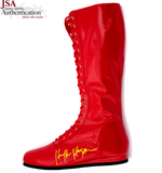 Terry "Hulk" Hogan Autographed/Signed 1990'S Style Iconic Red Custom Wrestling Boot - JSA