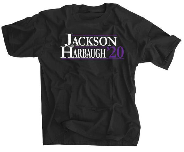 Lamar Jackson and John Harbaugh for President - 2020 election - Baltimore football shirt