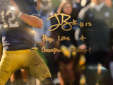 Ian Book Notre Dame Signed/Autographed “Play Like a Champion Today” 8x10 Throwing Photo