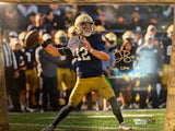 Ian Book Notre Dame Signed/Autographed “Play Like a Champion Today” 8x10 Throwing Photo