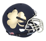Notre Dame Fighting Irish 2021 Shamrock Navy Authentic Schutt Tradition Full Size Helmet