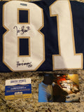 Tim Brown Signed Notre Dame Jersey with  "Heisman 87" Inscription