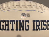 Kyren Williams Signed Notre Dame Fighting Irish Logo Full Size Football (Beckett)