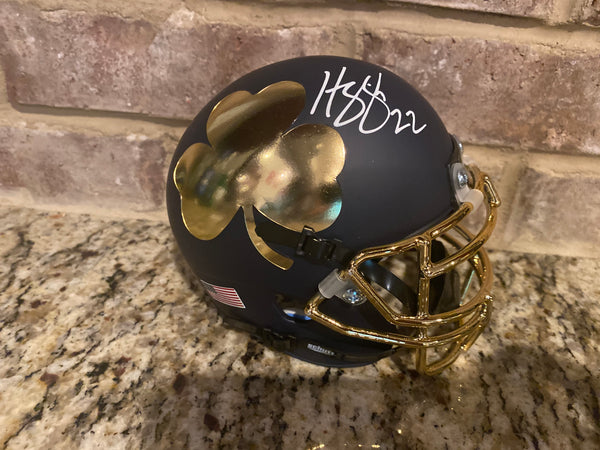 Harrison Smith Signed Notre Dame Blue Mini Helmet