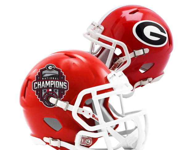 Georgia Bulldogs Riddell College Football Playoff 2022 National Champions Speed Mini Football Helmet