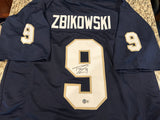 Tommy Zbikowski Signed Notre Dame Football Blue Jersey