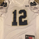 Notre Dame Football Practice Worn Game Jersey Under Armour #12