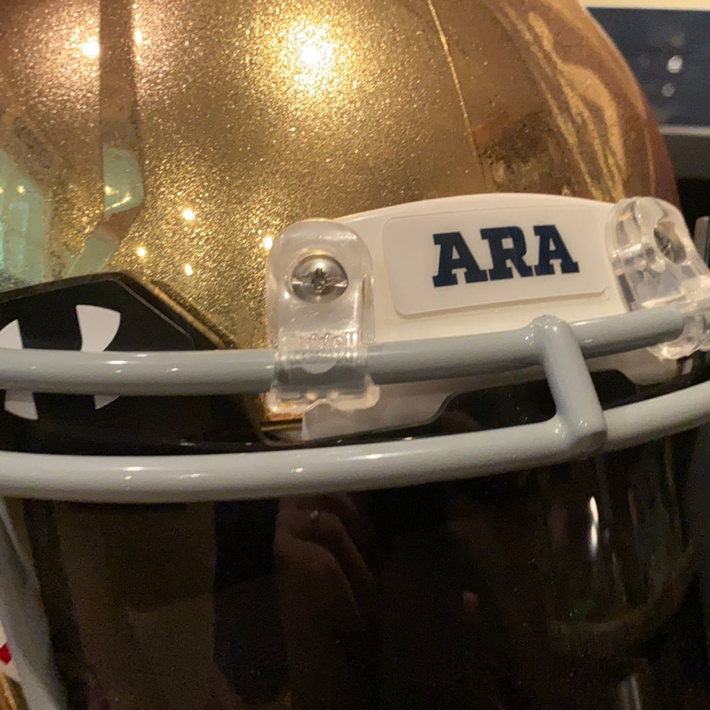 Notre Dame Fighting Irish “ARA” 2017 Authentic Riddell Speed HYDROFX H – SPORTSCRACK
