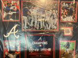 Atlanta Braves Fanatics Authentic 2021 MLB World Series Champions 5-Photo Collage with a Capsule of Game-Used World Series Dirt - Limited Edition of 500