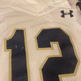 Notre Dame Football Practice Worn Game Jersey Under Armour #12