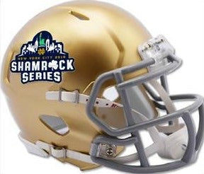 Notre Dame Speed Riddell 2018 Shamrock Series Mini Helmet