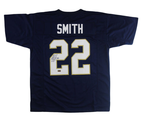 Harrison Smith Signed Notre Dame Blue Custom Jersey