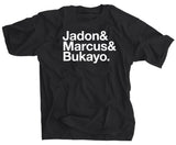 Jadon & Marcus & Bukayo. Black Jason Sudeikis Shirt