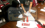 Julio Jones Signed Atlanta Falcons Framed White Custom Road Jersey - Memorabilia - SPORTSCRACK - 2
