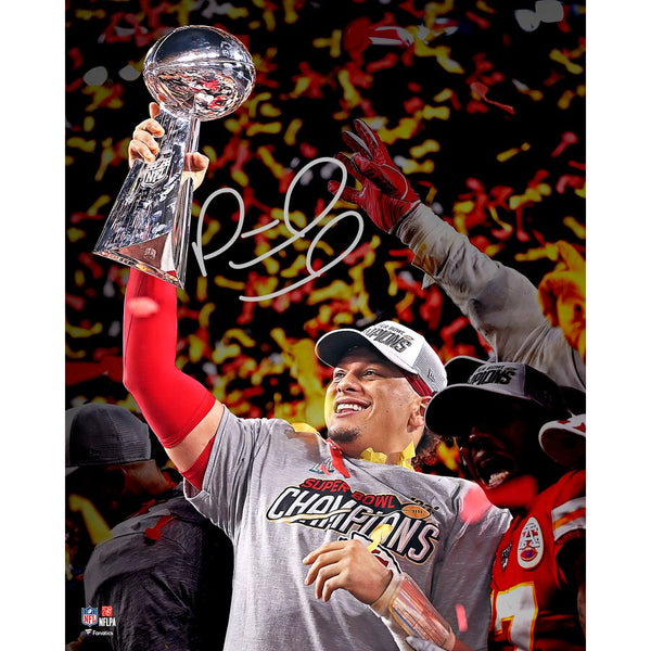 Patrick Mahomes Kansas City Chiefs Super Bowl LIV Champions Autographed 16" x 20" Super Bowl LIV Photograph