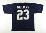 Kyren Williams Signed Notre Dame Blue Custom #23 Jersey