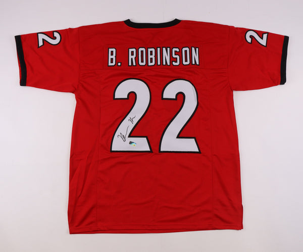 Branson Robinson Signed Red Georgia Custom Jersey