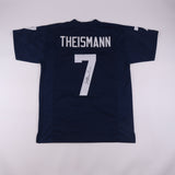 Joe Theismann Signed Notre Dame Blue Custom #7 Jersey