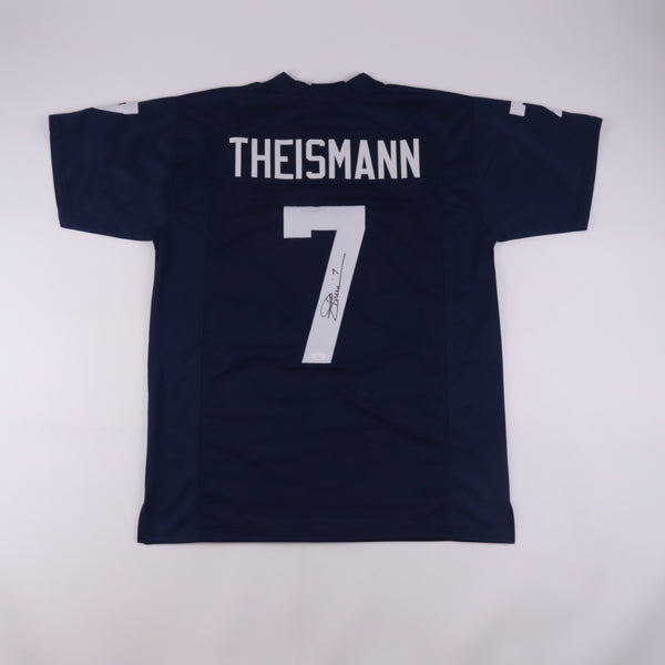 Joe Theismann Signed Notre Dame Blue Custom #7 Jersey