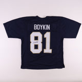 Miles Boykin Signed Notre Dame Blue Custom #81 Jersey
