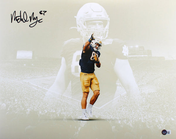 Michael Mayer Autographed Notre Dame Football 16 x 20 Photo Collage