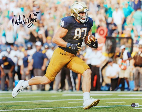 Michael Mayer Signed Notre Dame Football Running 16 x 20 Photo