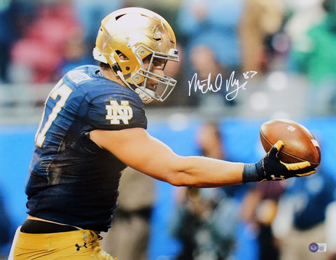 Michael Mayer Autographed Notre Dame Football 16 x 20 Photo