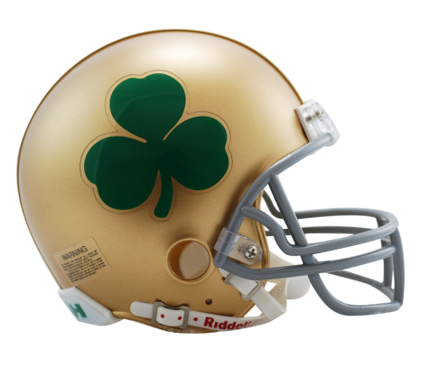 Notre Dame Shamrock Riddell Mini Helmet - Helmet - SPORTSCRACK