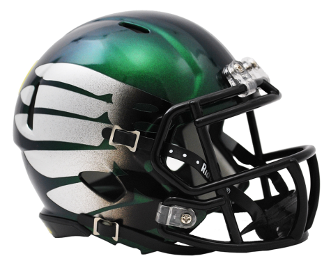 concept portland football helmet OREGON TITANIUM THUNDER GREEN SPEED MINI HELMET – SPORTSCRACK