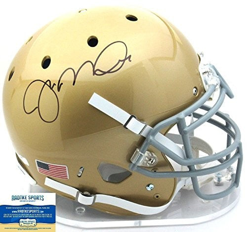 Joe Montana Autographed/Signed Notre Dame Fighting Irish Schutt Authen – SPORTSCRACK
