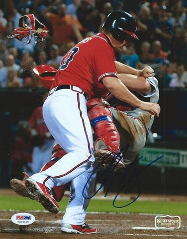 Chipper Jones Autographed/Signed Atlanta Braves 8x10 MLB Sliding Photo - PSA/DNA