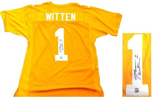 Jason Witten Autographed/Signed Tennessee Volunteers Orange Custom NCAA Jersey
