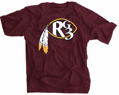 RG3 Washington Redskins jersey shirt