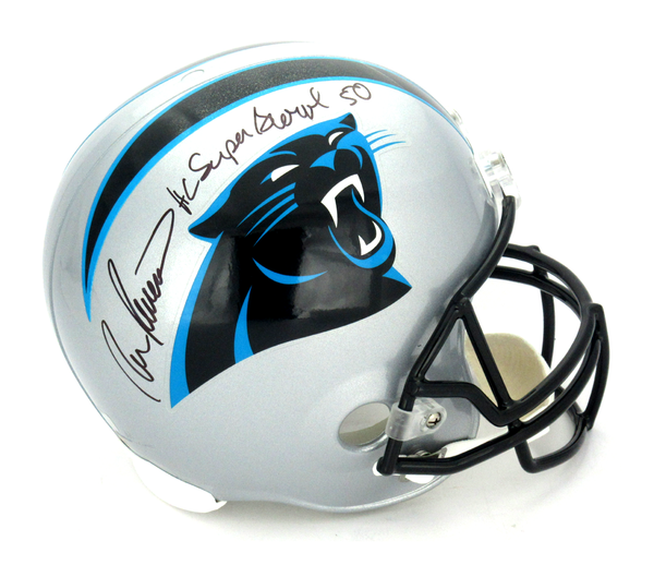 Ron Rivera Signed Carolina Panthers Riddell Full Size NFL Helmet - "HC SB 50"